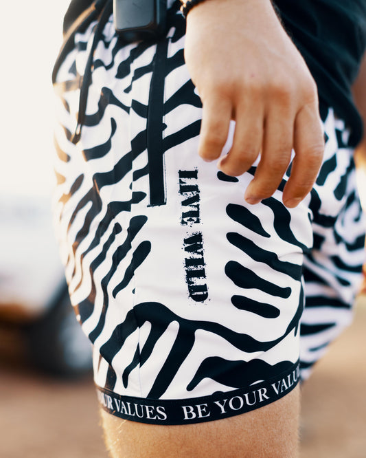 "Zebra" Shorts - Live Wild Edition