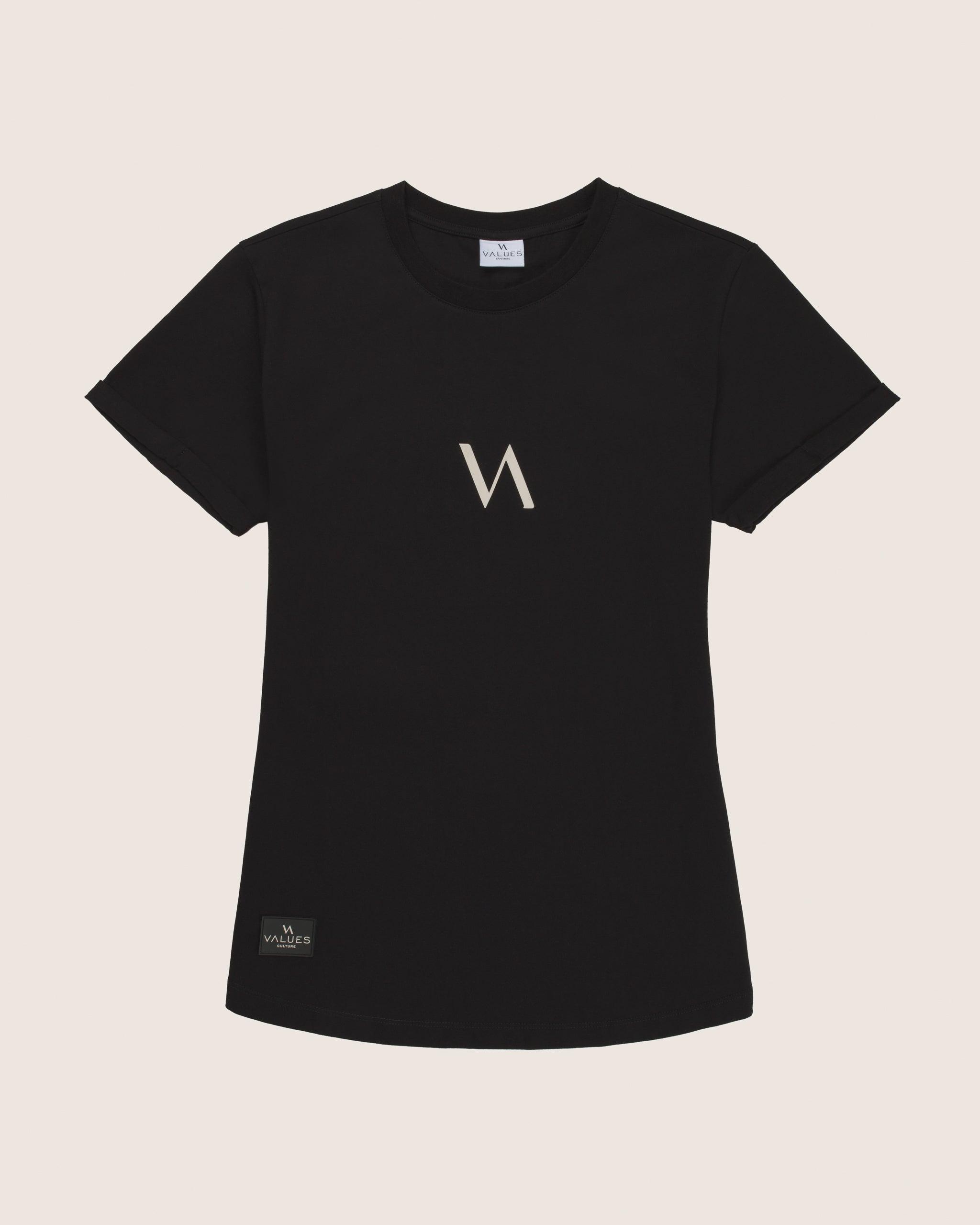 AQUILA | Women’s Black and Sand T-Shirt – Values Culture