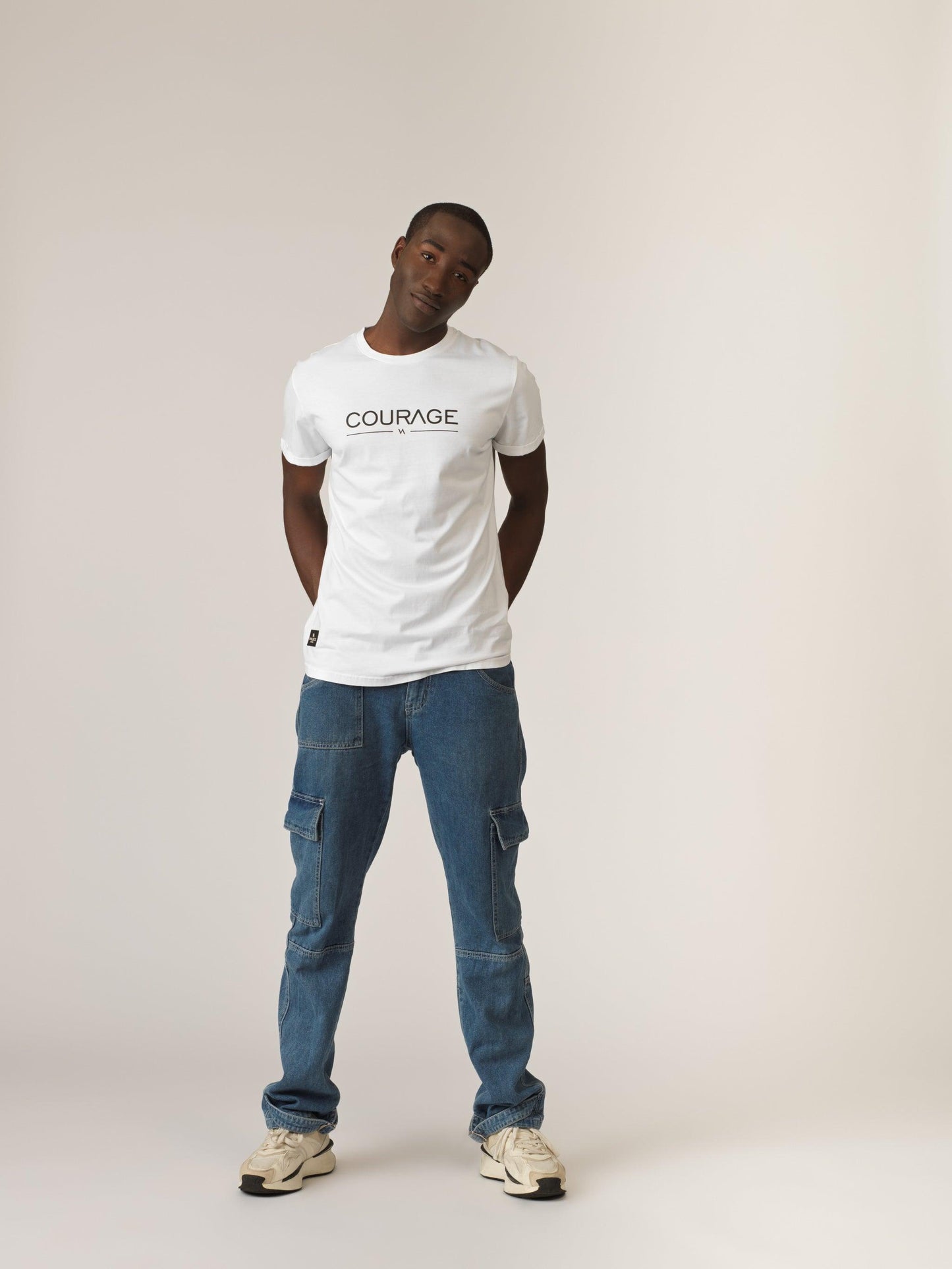 "Lupus" Men T-shirt - White/Black