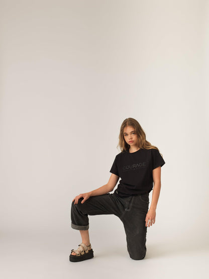 "Lupus" Women T-Shirt - Black/Black