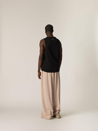 "Pongo" Men Tank Top - Black/Sand