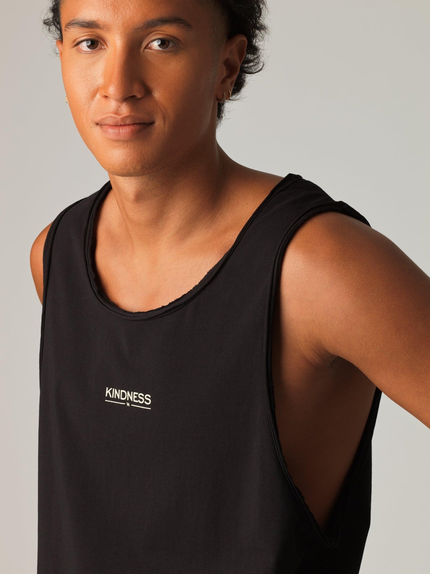 "Pongo" Men Tank Top - Black/Sand