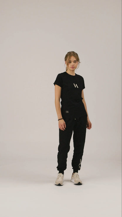 "Aquila" Women T-Shirt - Black/Sand