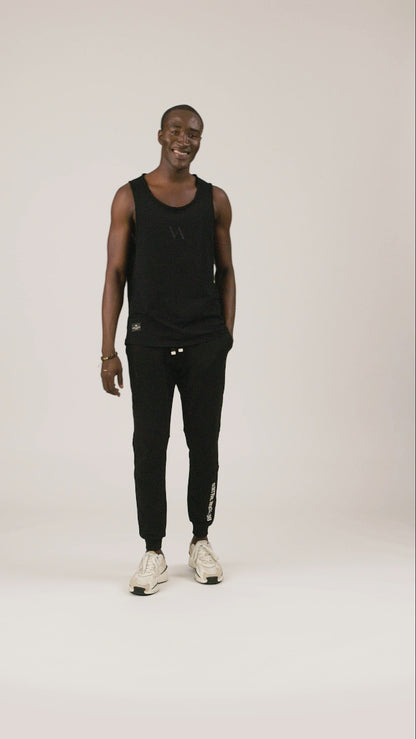 "Pongo x VA" Men Tank Top - Black/Black